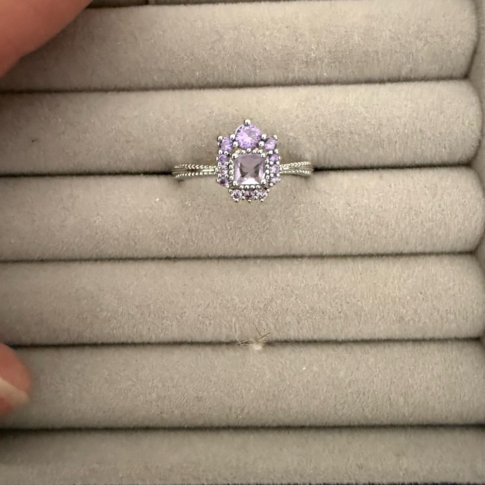 Lavender Gemstone Silver Ring